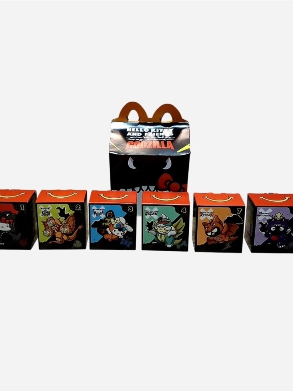 Hello Kitty X Godzilla McDonald's Toys Set